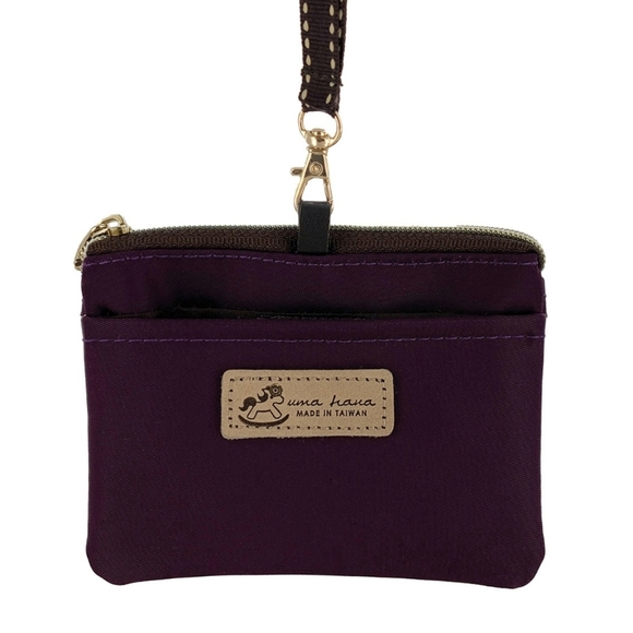 Uma Hana Handbags - Waterproof Burgundy Coin Purse & Card Pouch Holder